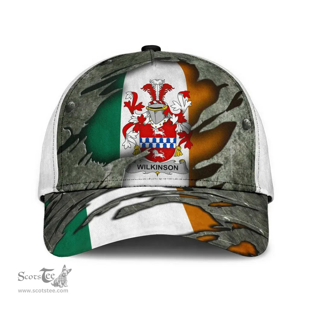 Irish Wilkinson Coat Of Arms Family Crest Ireland Cap Irish In Me Cap