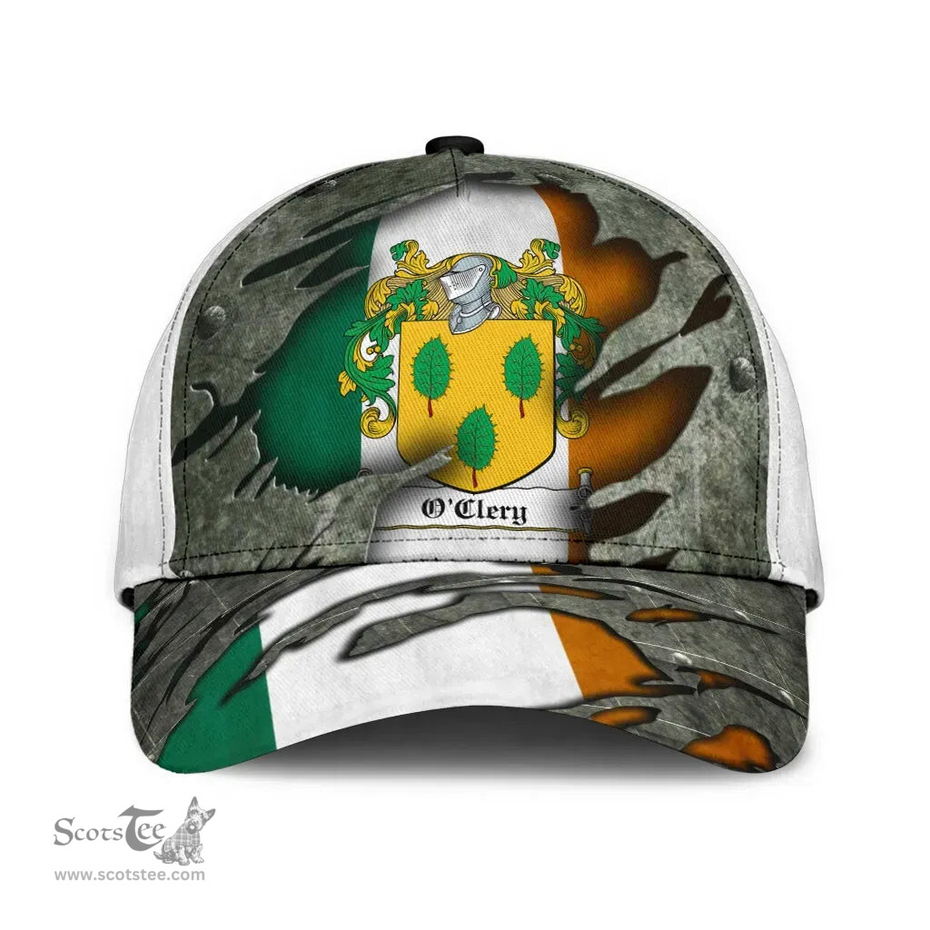 Irish Oclery Coat Of Arms Family Crest Ireland Cap Irish In Me Cap