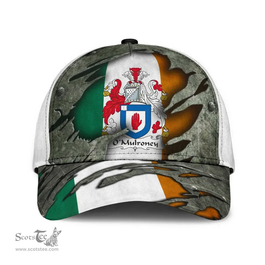 Irish Omulroney Coat Of Arms Family Crest Ireland Cap Irish In Me Cap