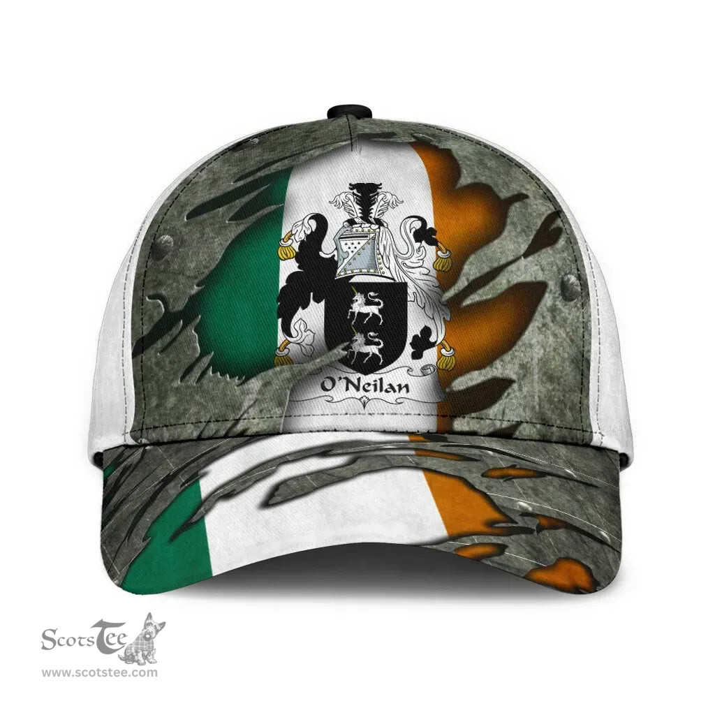 Irish Oneilan Coat Of Arms Family Crest Ireland Cap Irish In Me Cap