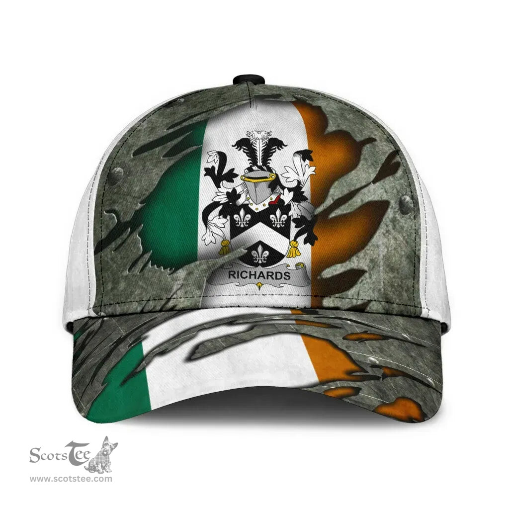 Irish Richards Coat Of Arms Family Crest Ireland Cap Irish In Me Cap