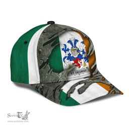 Irish St George Coat Of Arms Family Crest Ireland Cap Irish In Me Cap