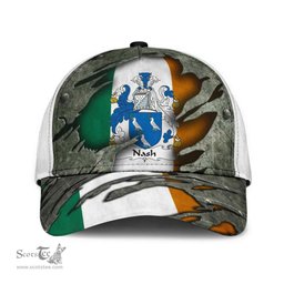 Irish Nash Coat Of Arms Family Crest Ireland Cap Irish In Me Cap