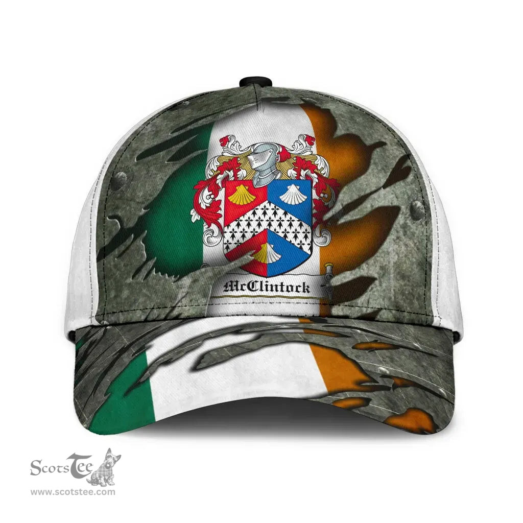 Irish Mcclintock Coat Of Arms Family Crest Ireland Cap Irish In Me Cap