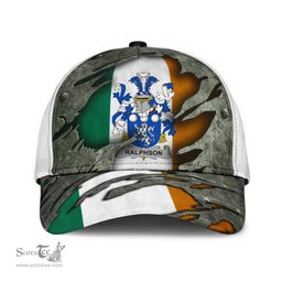 Irish Ralphson Coat Of Arms Family Crest Ireland Cap Irish In Me Cap