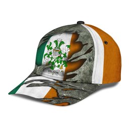 Irish Veldon Coat Of Arms Family Crest Ireland Cap Irish In Me Cap