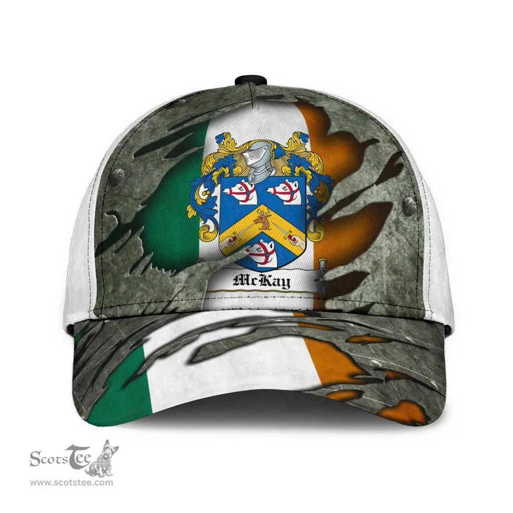Irish Mckay Coat Of Arms Family Crest Ireland Cap Irish In Me Cap