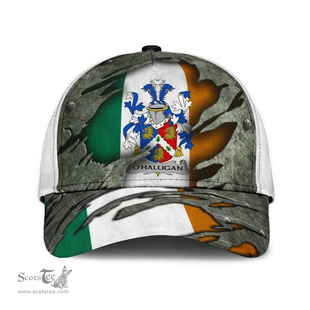 Irish Ohalligan Coat Of Arms Family Crest Ireland Cap Irish In Me Cap