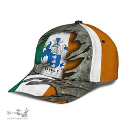 Irish Ohely Coat Of Arms Family Crest Ireland Cap Irish In Me Cap
