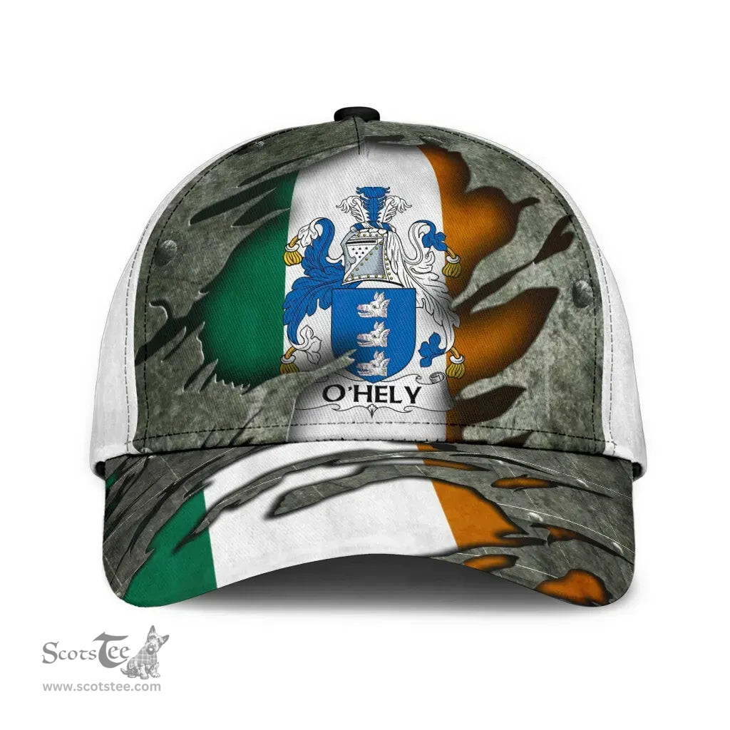 Irish Ohely Coat Of Arms Family Crest Ireland Cap Irish In Me Cap