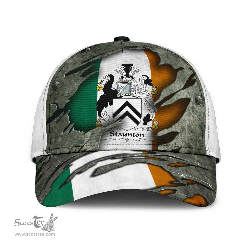 Irish Staunton Coat Of Arms Family Crest Ireland Cap Irish In Me Cap
