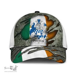 Irish Phypoe Coat Of Arms Family Crest Ireland Cap Irish In Me Cap