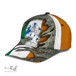 Irish Ohanna Coat Of Arms Family Crest Ireland Cap Irish In Me Cap