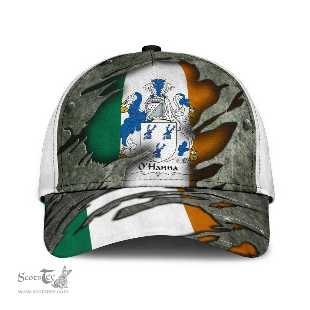 Irish Ohanna Coat Of Arms Family Crest Ireland Cap Irish In Me Cap