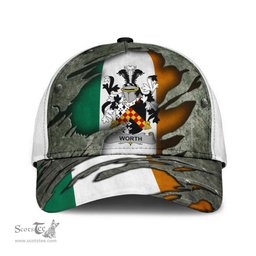 Irish Worth Coat Of Arms Family Crest Ireland Cap Irish In Me Cap