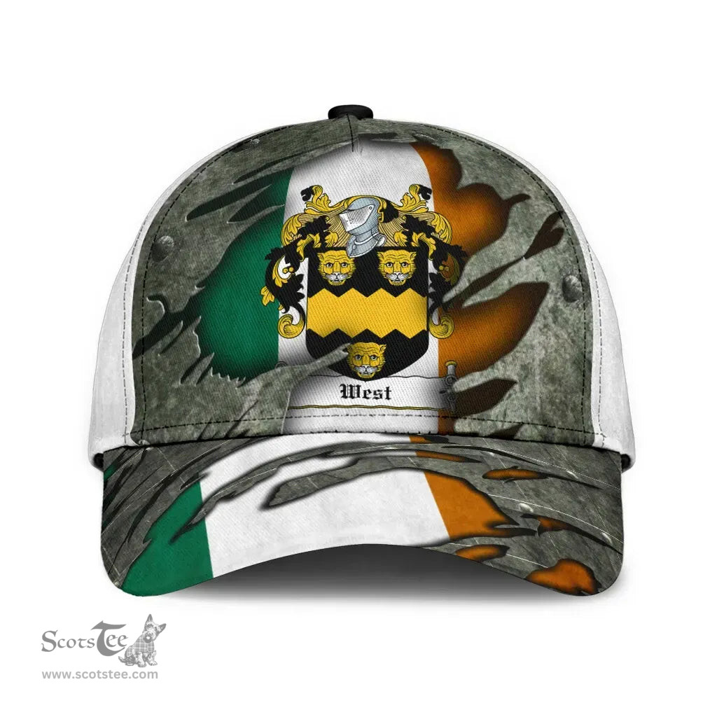 Irish West Coat Of Arms Family Crest Ireland Cap Irish In Me Cap