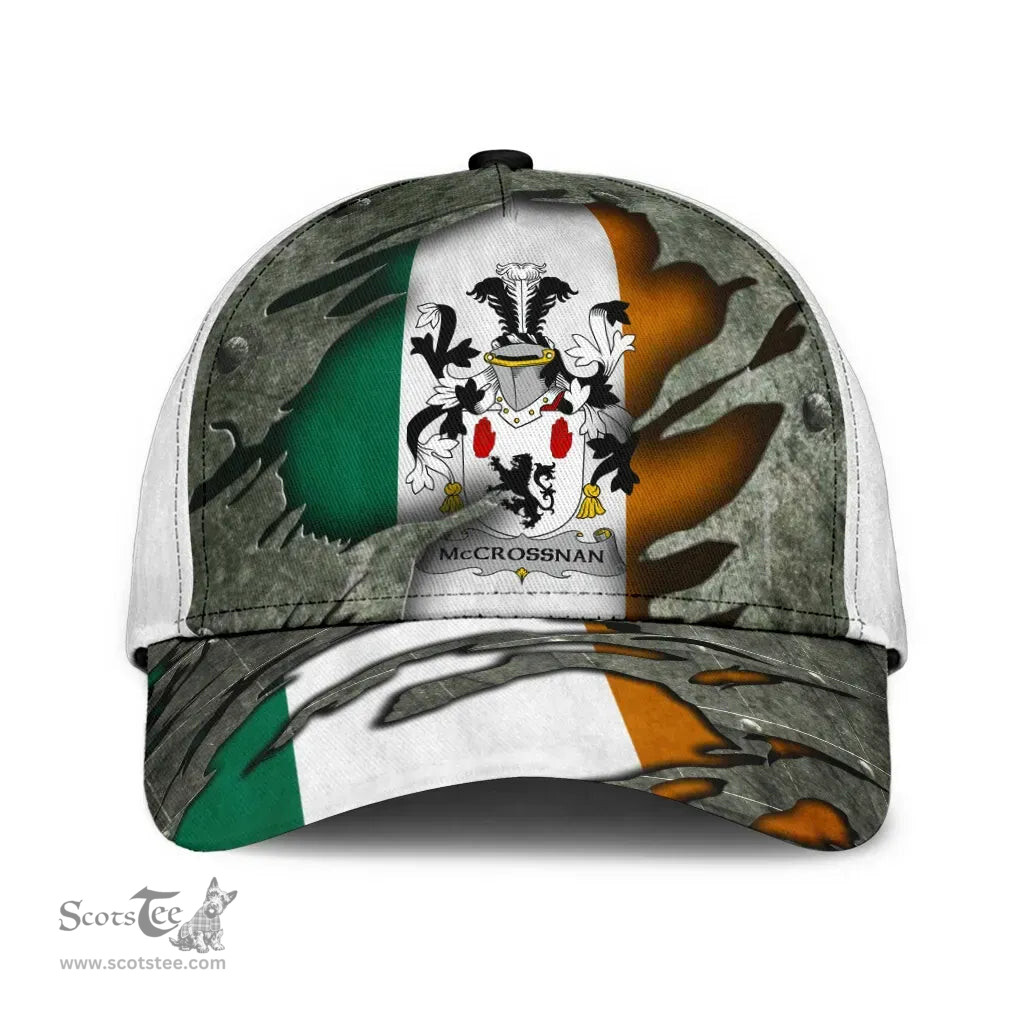 Irish Mccrossan Coat Of Arms Family Crest Ireland Cap Irish In Me Cap