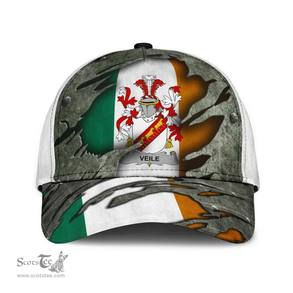 Irish Veile Coat Of Arms Family Crest Ireland Cap Irish In Me Cap