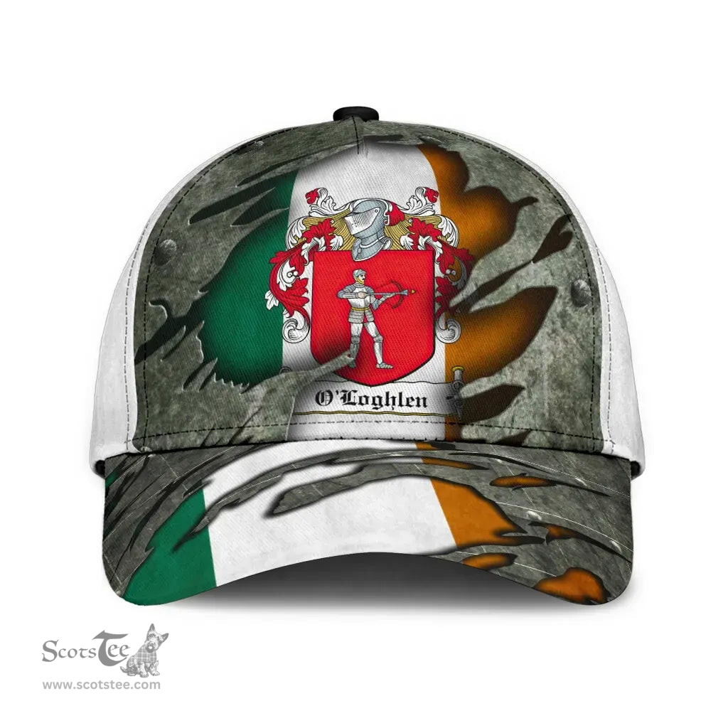 Irish Ologhlen Coat Of Arms Family Crest Ireland Cap Irish In Me Cap