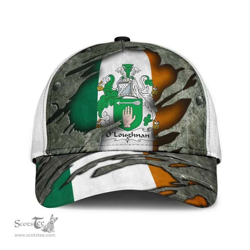 Irish Oloughnan Coat Of Arms Family Crest Ireland Cap Irish In Me Cap