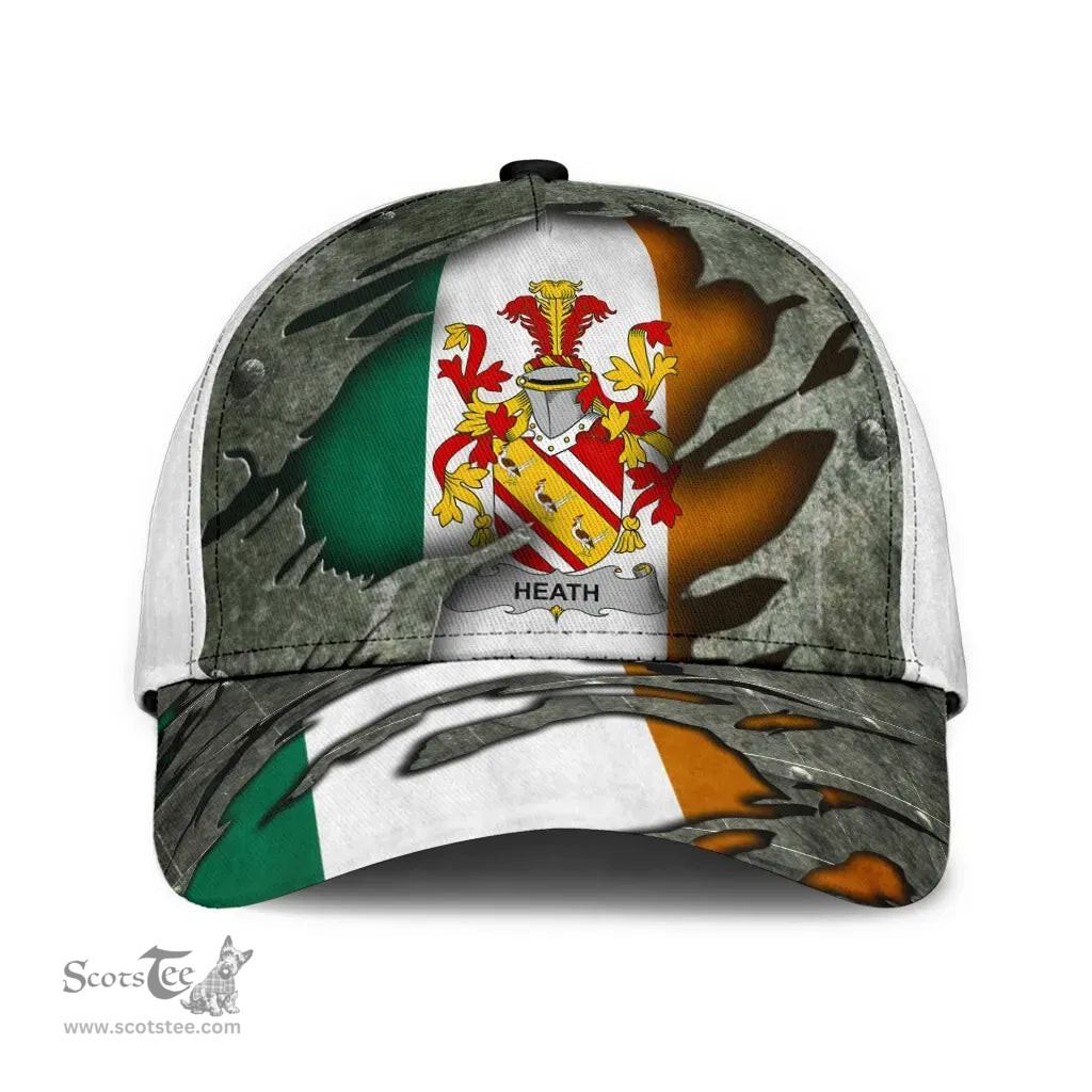 Irish Heath Coat Of Arms Family Crest Ireland Cap Irish In Me Cap