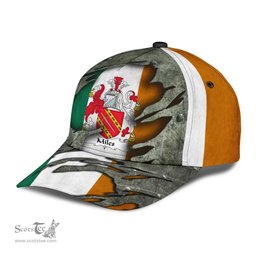 Irish Miles Coat Of Arms Family Crest Ireland Cap Irish In Me Cap