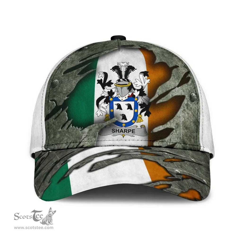 Irish Sharpe Coat Of Arms Family Crest Ireland Cap Irish In Me Cap