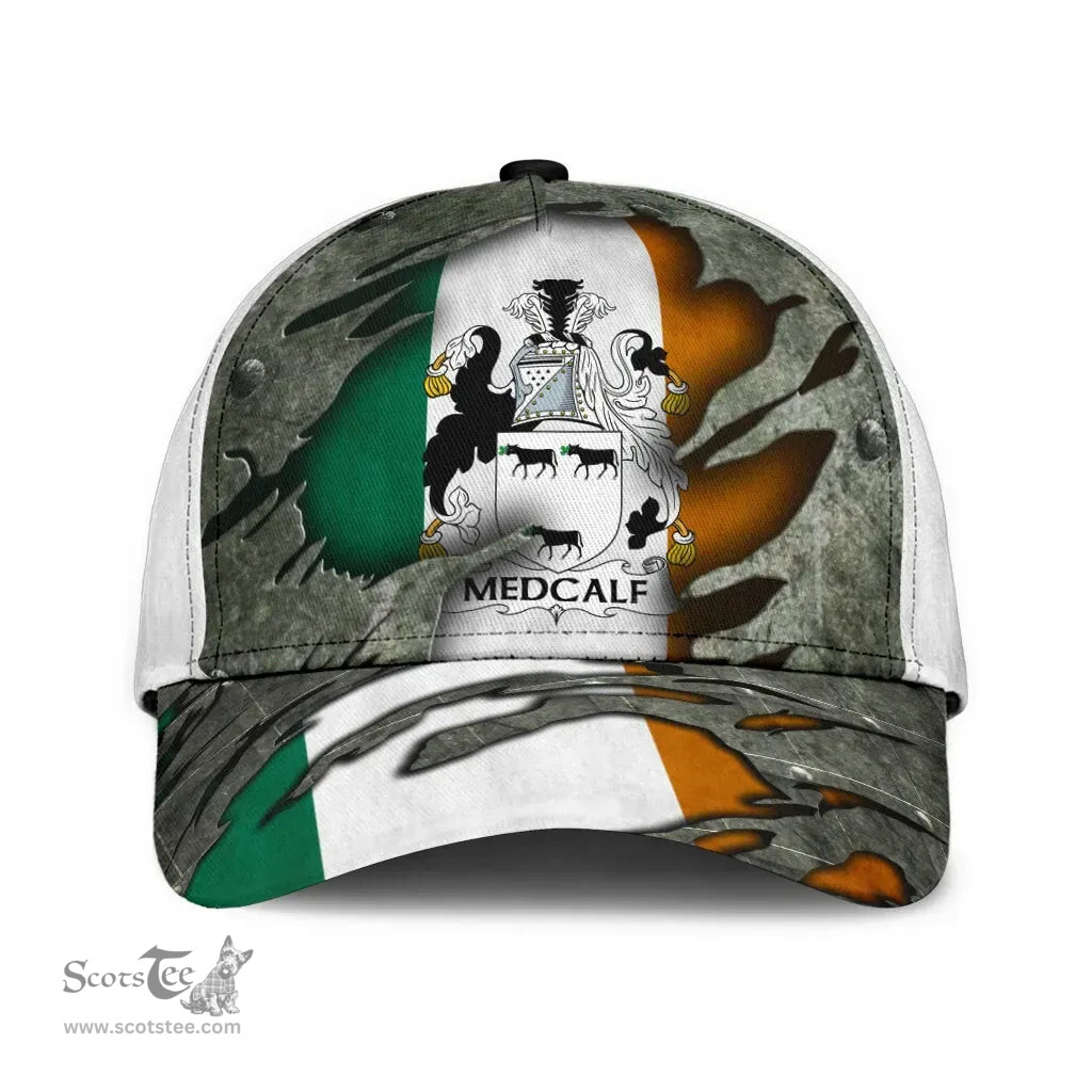 Irish Medcalf Coat Of Arms Family Crest Ireland Cap Irish In Me Cap