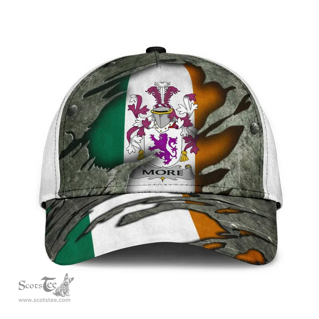 Irish More Coat Of Arms Family Crest Ireland Cap Irish In Me Cap