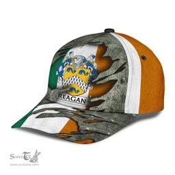 Irish Reagan Coat Of Arms Family Crest Ireland Cap Irish In Me Cap