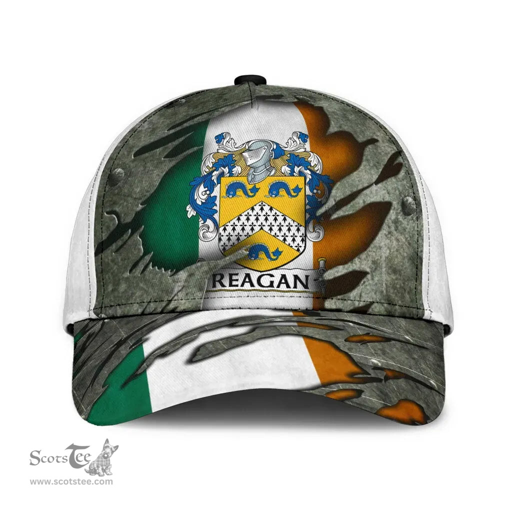 Irish Reagan Coat Of Arms Family Crest Ireland Cap Irish In Me Cap