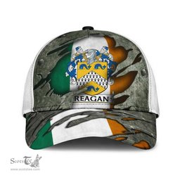 Irish Reagan Coat Of Arms Family Crest Ireland Cap Irish In Me Cap
