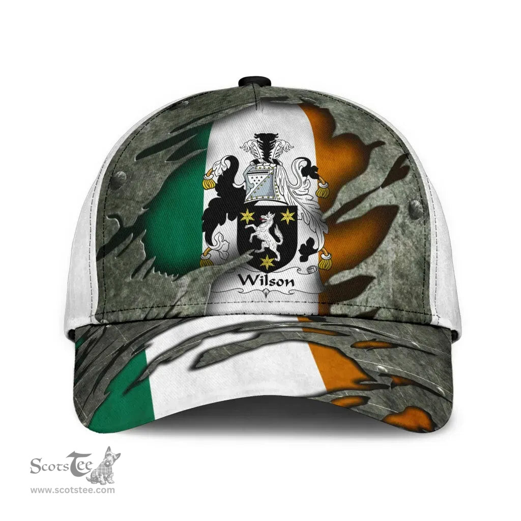 Irish Wilson Coat Of Arms Family Crest Ireland Cap Irish In Me Cap