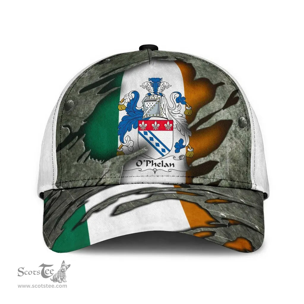 Irish Ophelan Coat Of Arms Family Crest Ireland Cap Irish In Me Cap