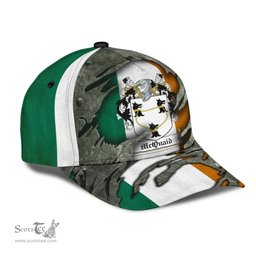 Irish Mcquaid Coat Of Arms Family Crest Ireland Cap Irish In Me Cap