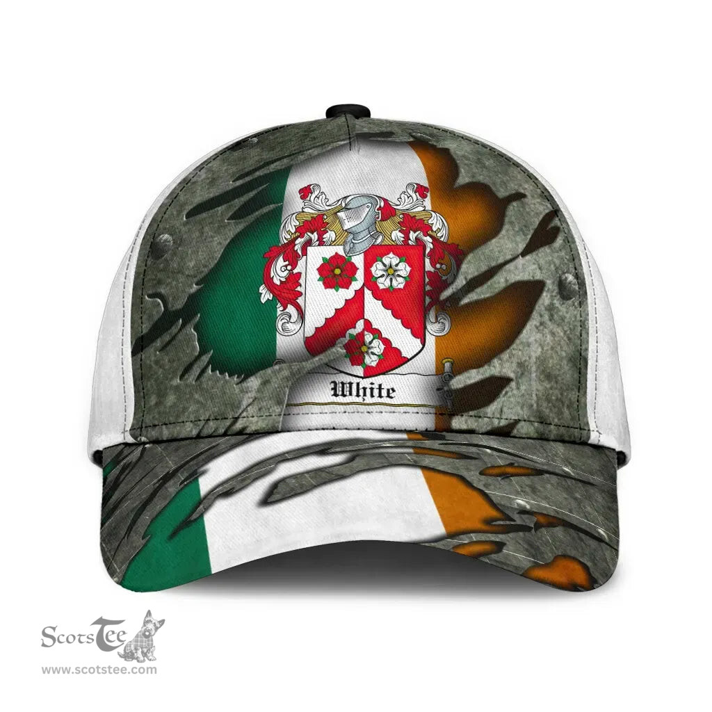 Irish White Coat Of Arms Family Crest Ireland Cap Irish In Me Cap