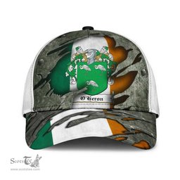 Irish Oheron Coat Of Arms Family Crest Ireland Cap Irish In Me Cap