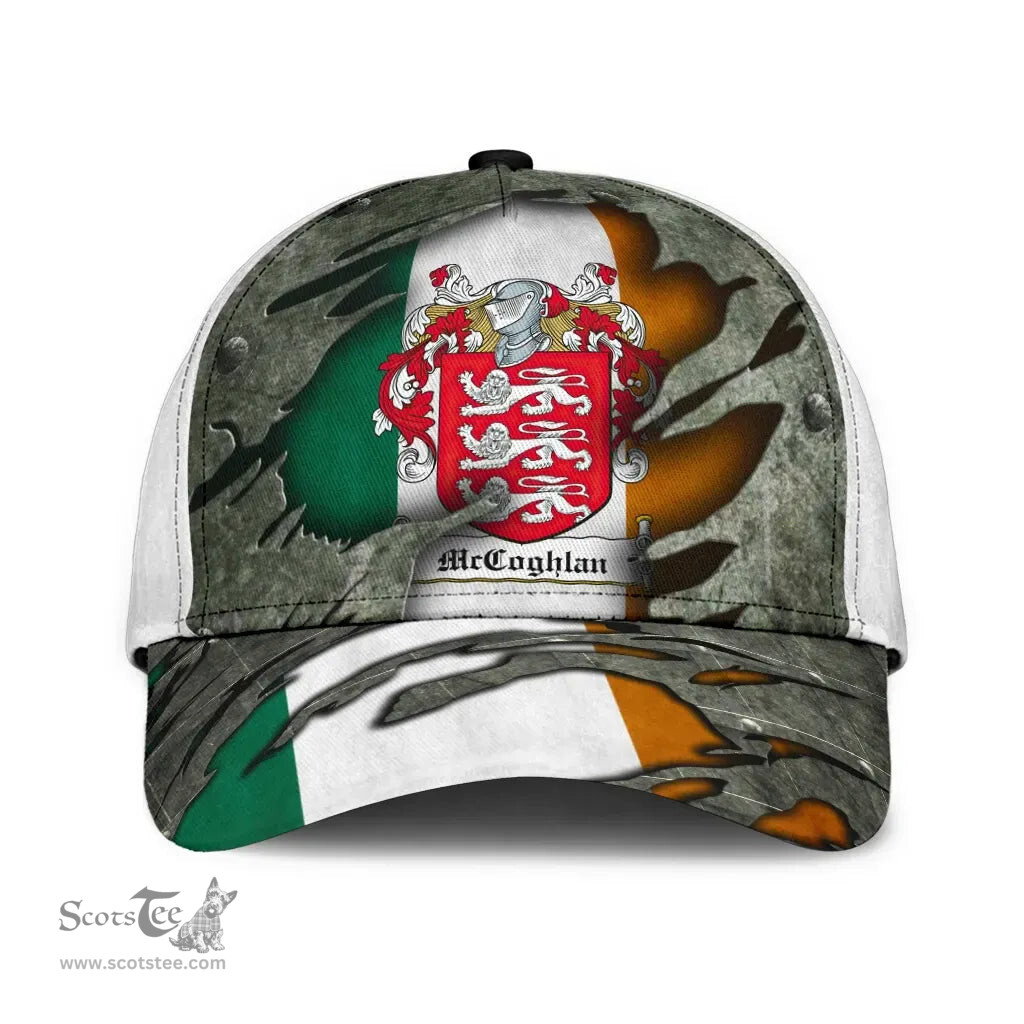 Irish Mccoghlan Coat Of Arms Family Crest Ireland Cap Irish In Me Cap
