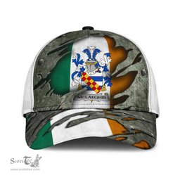Irish Mclaeghis Coat Of Arms Family Crest Ireland Cap Irish In Me Cap