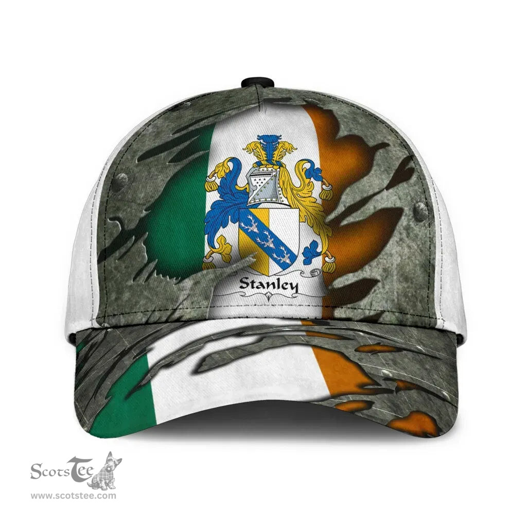 Irish Stanley Coat Of Arms Family Crest Ireland Cap Irish In Me Cap