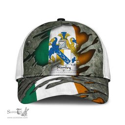 Irish Stanley Coat Of Arms Family Crest Ireland Cap Irish In Me Cap