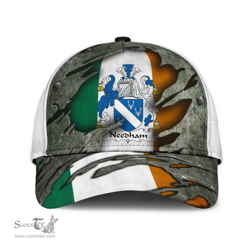 Irish Needham Coat Of Arms Family Crest Ireland Cap Irish In Me Cap