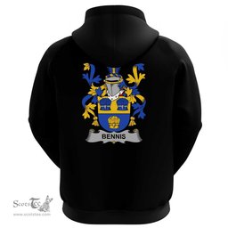 Irish Bennis Coat Of Arms Family Crest Irish Hoodie Classic