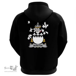 Irish Burton Coat Of Arms Family Crest Irish Hoodie Classic