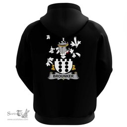 Irish Brounker Coat Of Arms Family Crest Irish Hoodie Classic