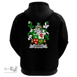 Irish Conroy or O'Conry Coat Of Arms Family Crest Irish Hoodie Classic
