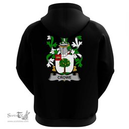 Irish Crowe or McEnchroe Coat Of Arms Family Crest Irish Hoodie Classic