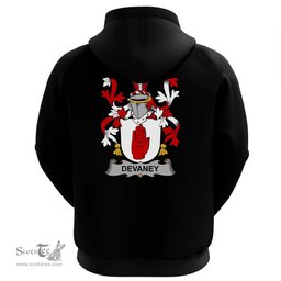 Irish Devaney or O'Devaney Coat Of Arms Family Crest Irish Hoodie Classic