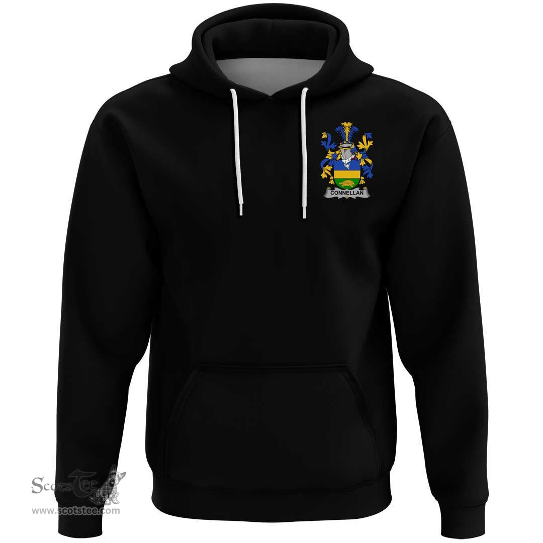 Irish Connellan or O'Connellan Coat Of Arms Family Crest Irish Hoodie Classic