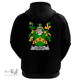 Irish Curley or McTurley Coat Of Arms Family Crest Irish Hoodie Classic